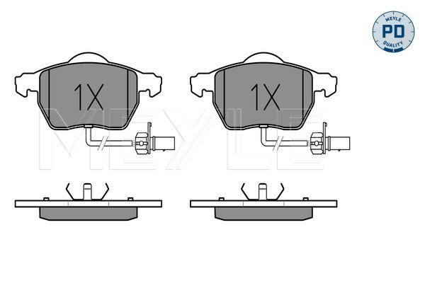 Klocki hamulcowe - komplet, MEYLE-PD: Advanced performance and design. 025 230 1820/PD MEYLE Products