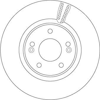 Tarcza hamulcowa DF6497S TRW