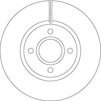 Tarcza hamulcowa DF6509 TRW