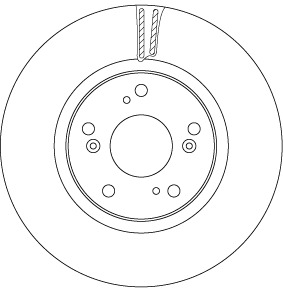 Tarcza hamulcowa DF6689 TRW