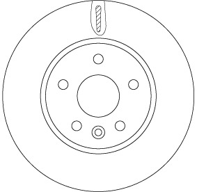 Tarcza hamulcowa DF6819 TRW