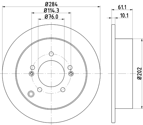 Tarcza hamulcowa 8DD 355 111-421 HELLA