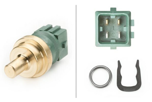 Czujnik, temperatura płynu chłodzącego 6PT 009 107-541 HELLA