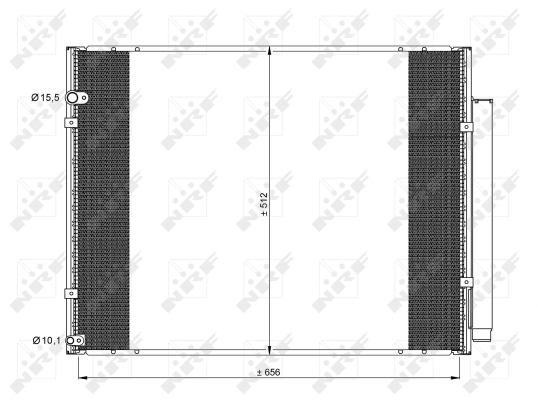Chłodnica klimatyzacji - skraplacz, EASY FIT 35857 NRF