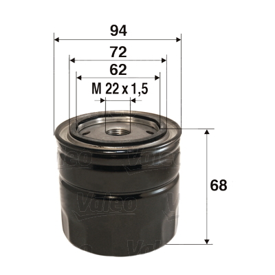 Filtr oleju 586098 VALEO