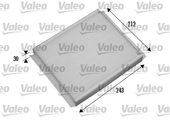 Filtr kabinowy przeciwpyłkowy, VALEO ESSENTIAL 698876 VALEO