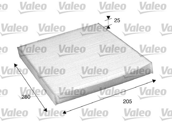 Filtr kabinowy przeciwpyłkowy, VALEO ESSENTIAL 698885 VALEO