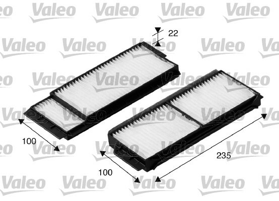 Filtr kabinowy przeciwpyłkowy, VALEO ESSENTIAL 698892 VALEO