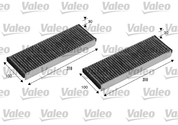 Filtr kabinowy przeciwpyłkowy, VALEO PROTECT 715501 VALEO