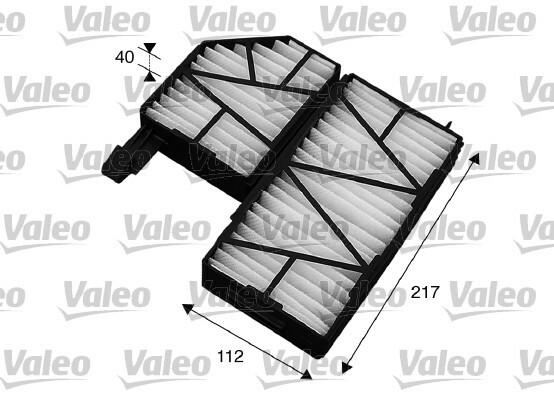 Filtr kabinowy przeciwpyłkowy, VALEO ESSENTIAL 715563 VALEO
