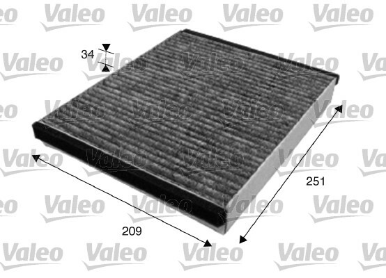 Filtr kabinowy przeciwpyłkowy, VALEO PROTECT 715628 VALEO