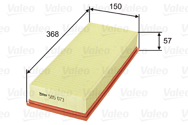 Filtr powietrza 585073 valeo