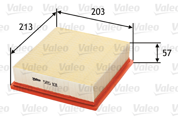 Filtr powietrza 585101 VALEO