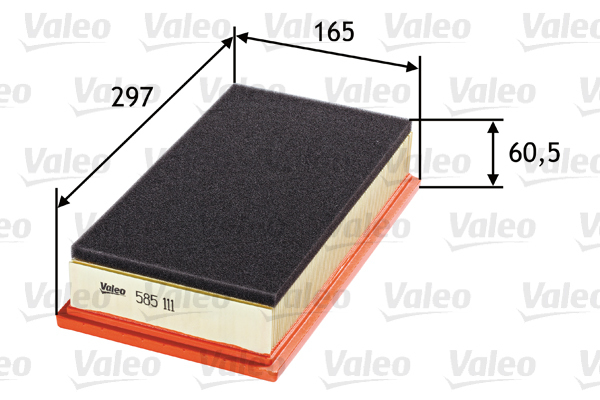 Filtr powietrza 585111 valeo