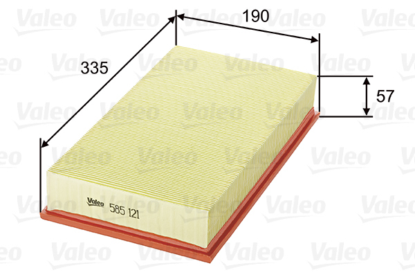585121 Filtr powietrza VALEO