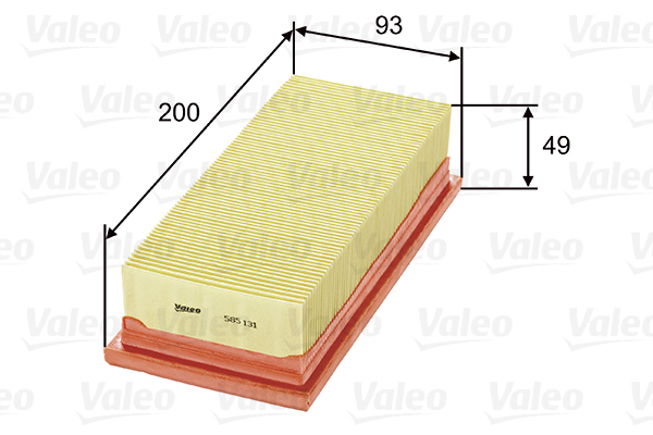 Filtr powietrza 585131 valeo