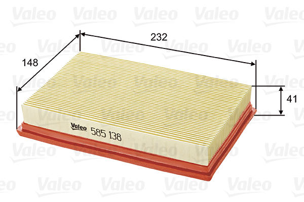 Filtr powietrza 585138 valeo