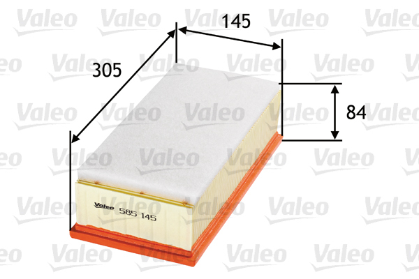 Filtr powietrza 585145 VALEO