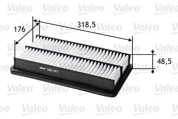 Filtr powietrza 585147 valeo