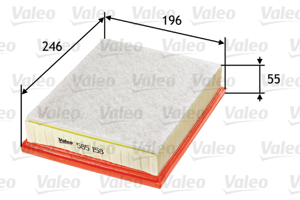 Filtr powietrza 585158 valeo