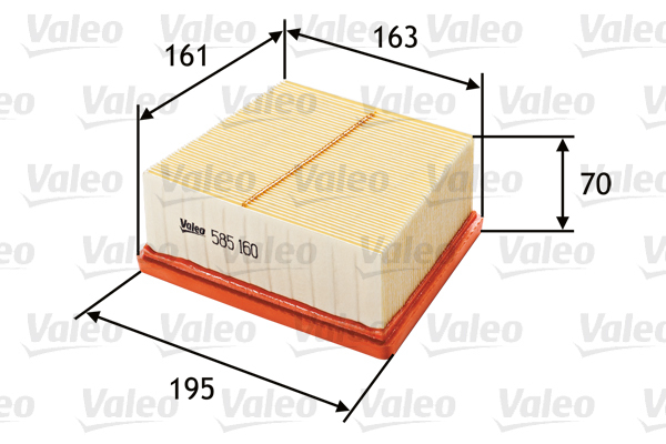 Filtr powietrza 585160 VALEO