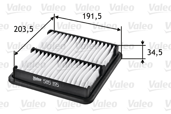 Filtr powietrza 585195 valeo