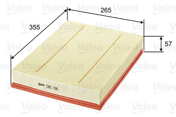 Filtr powietrza 585198 VALEO
