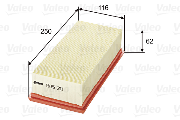 Filtr powietrza 585211 valeo