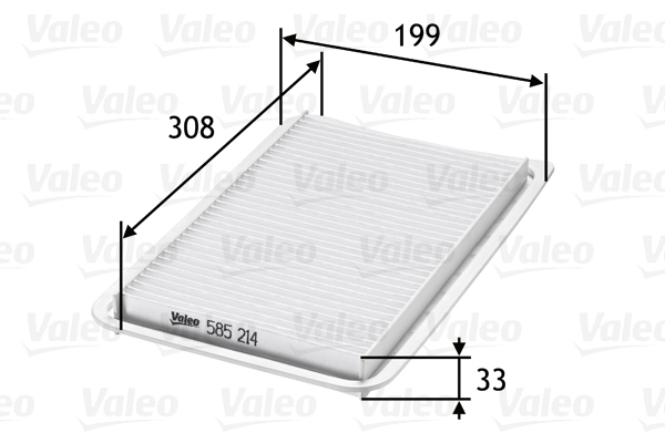 Filtr powietrza 585214 valeo