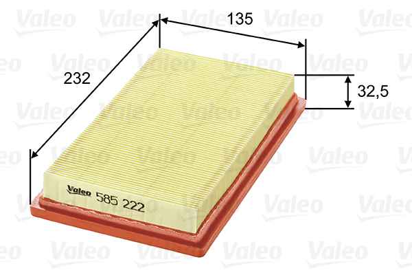 Filtr powietrza 585222 VALEO