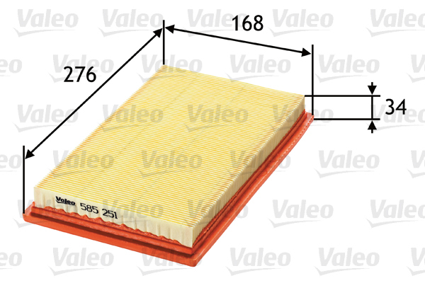 Filtr powietrza 585251 valeo
