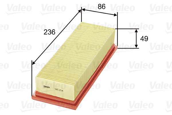 Filtr powietrza 585254 valeo