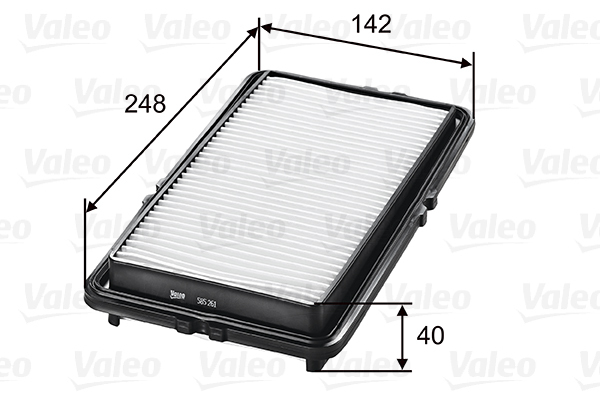 Filtr powietrza 585261 valeo