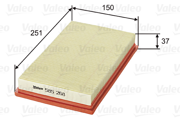 Filtr powietrza 585268 VALEO