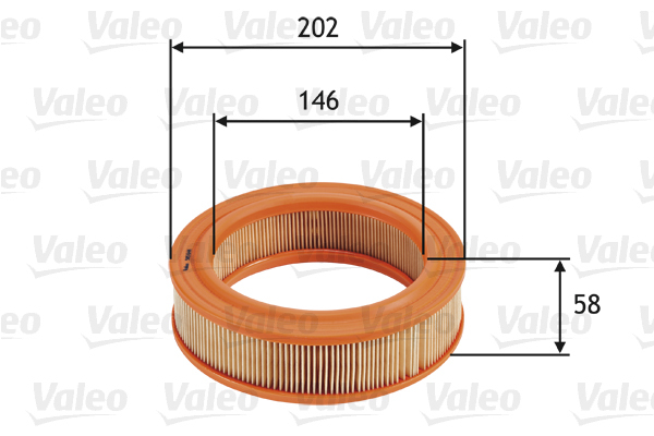 Filtr powietrza 585644 valeo