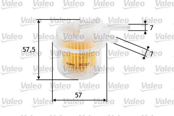 Filtr paliwa 587017 valeo