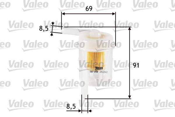 Filtr paliwa 587048 valeo