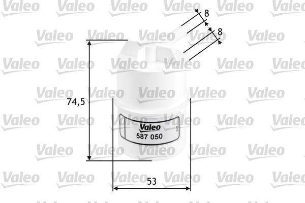 Filtr paliwa 587050 valeo