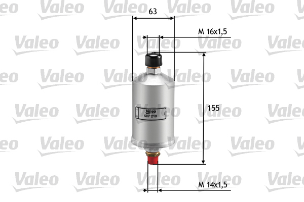 Filtr paliwa 587210 valeo