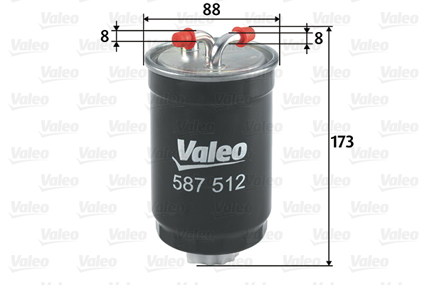 Filtr paliwa 587512 valeo