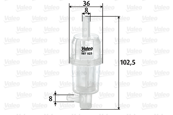 Filtr paliwa 587523 valeo