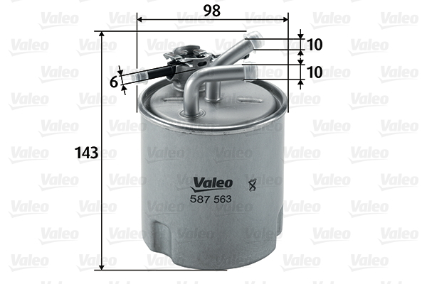Filtr paliwa 587563 valeo