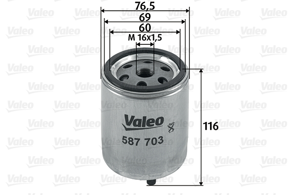 Filtr paliwa 587703 valeo