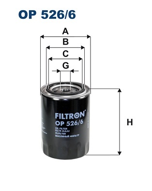 Filtr oleju OP 526/6 FILTRON WIX