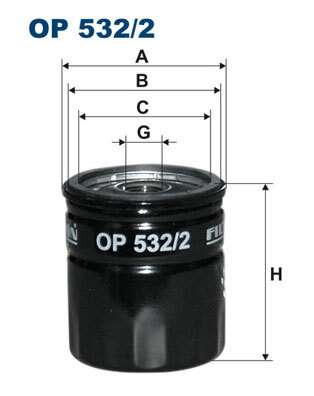 Filtr oleju OP 532/2 FILTRON WIX
