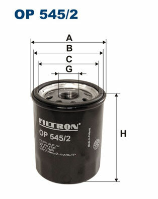 Filtr oleju OP 545/2 FILTRON WIX