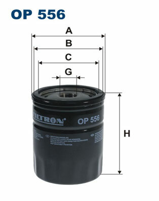 Filtr oleju OP 556 FILTRON WIX