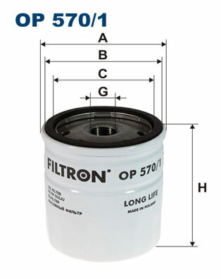 Filtr oleju OP 570/1 FILTRON WIX