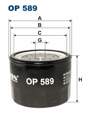 Filtr oleju OP 589 FILTRON WIX