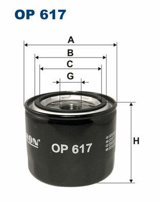 Filtr oleju OP 617 FILTRON WIX